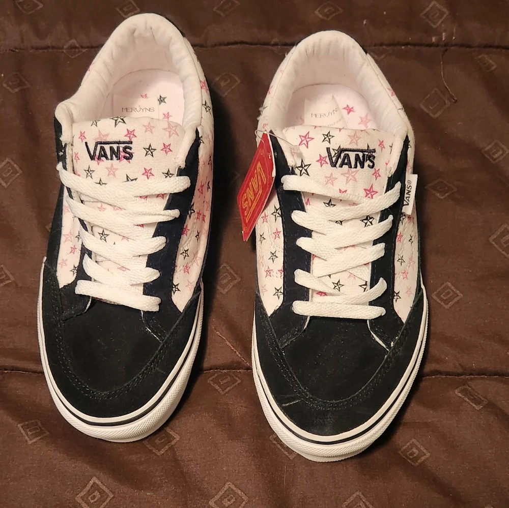 Vans Bearkitty Skate Shoes with Stars - Picture 1 of 9